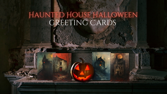 Haunted House Halloween Greeting Card
