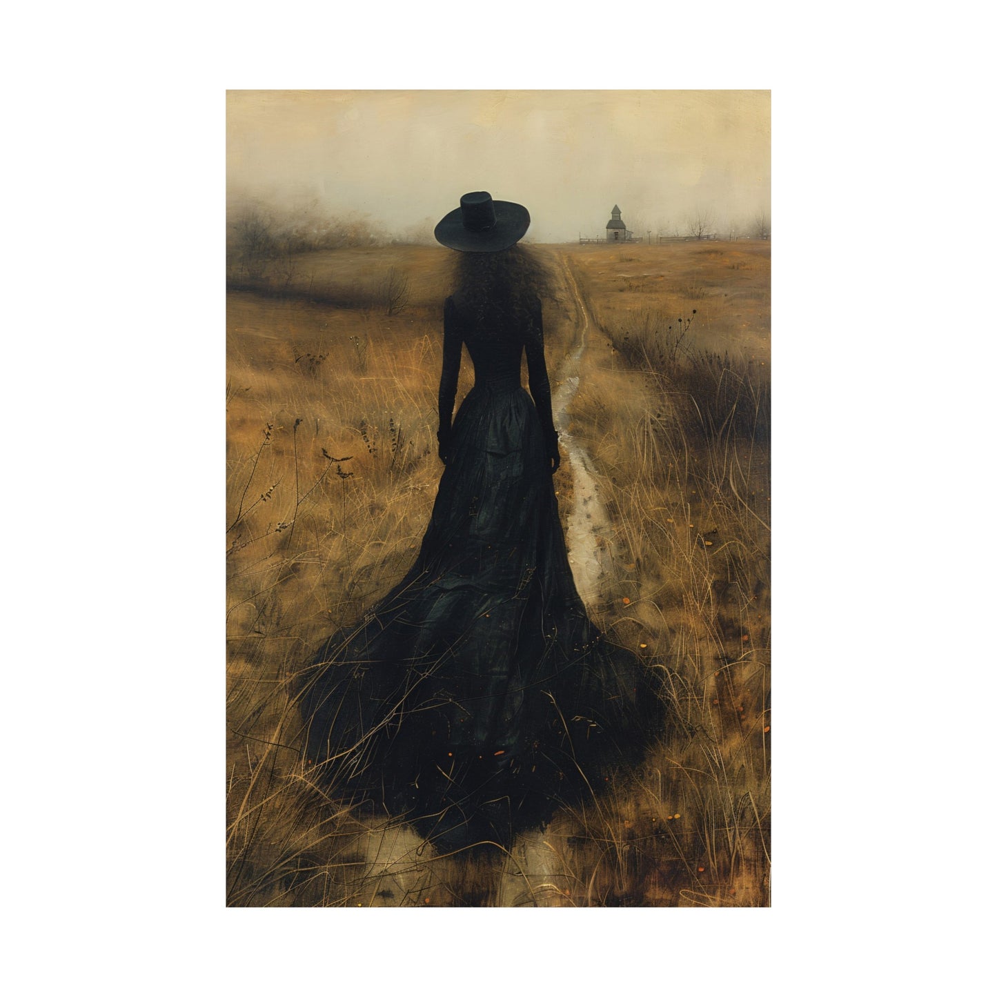 Witch's Walk Halloween Art Print