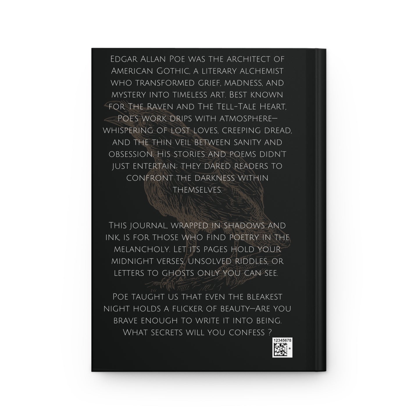 Edgar Allan Poe Raven Hardcover Journal
