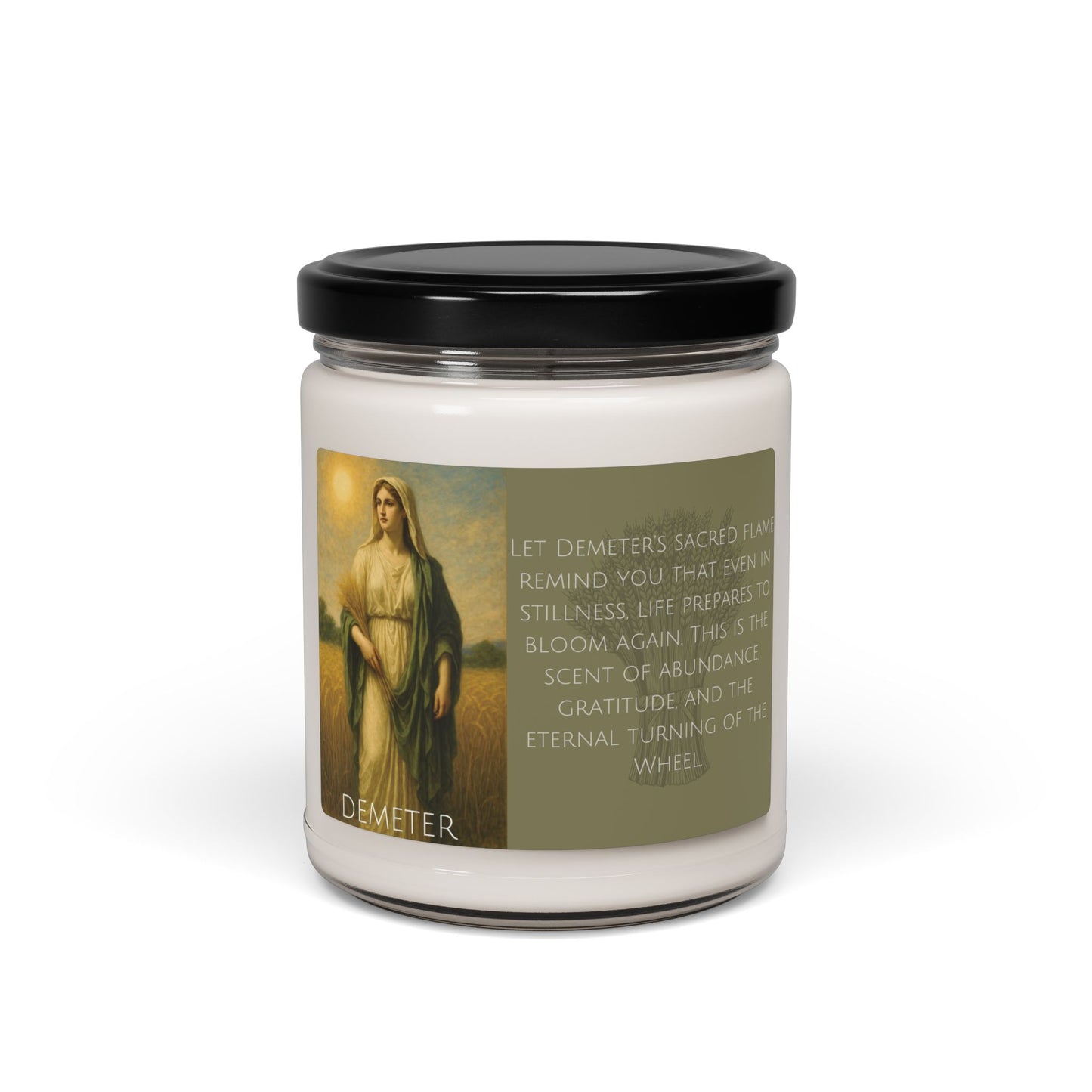Demeter Greek Goddess Soy Candle