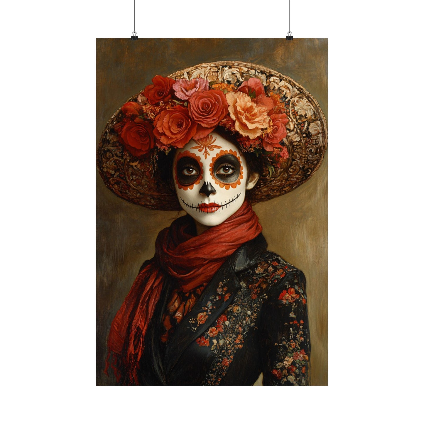 La Catrina Calavera Art Print