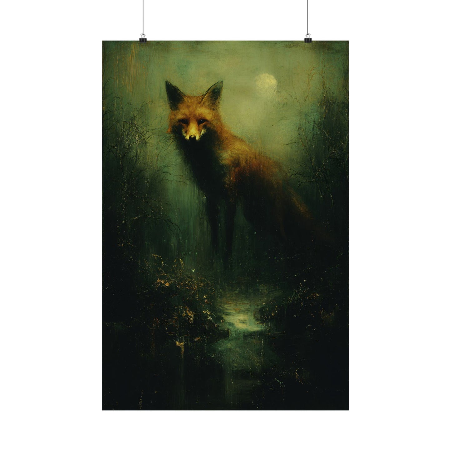 Fox Witch Familiar Art Print