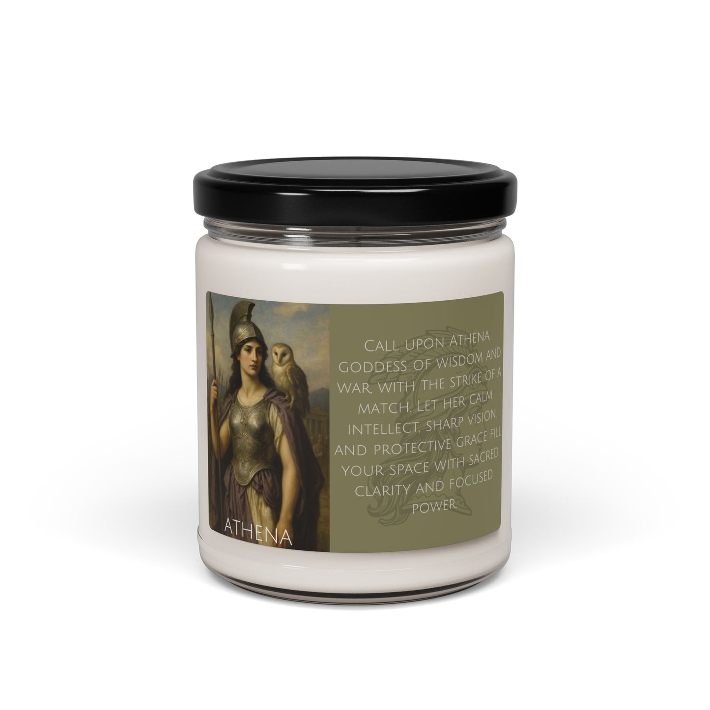Athena Greek Goddess Soy Candle