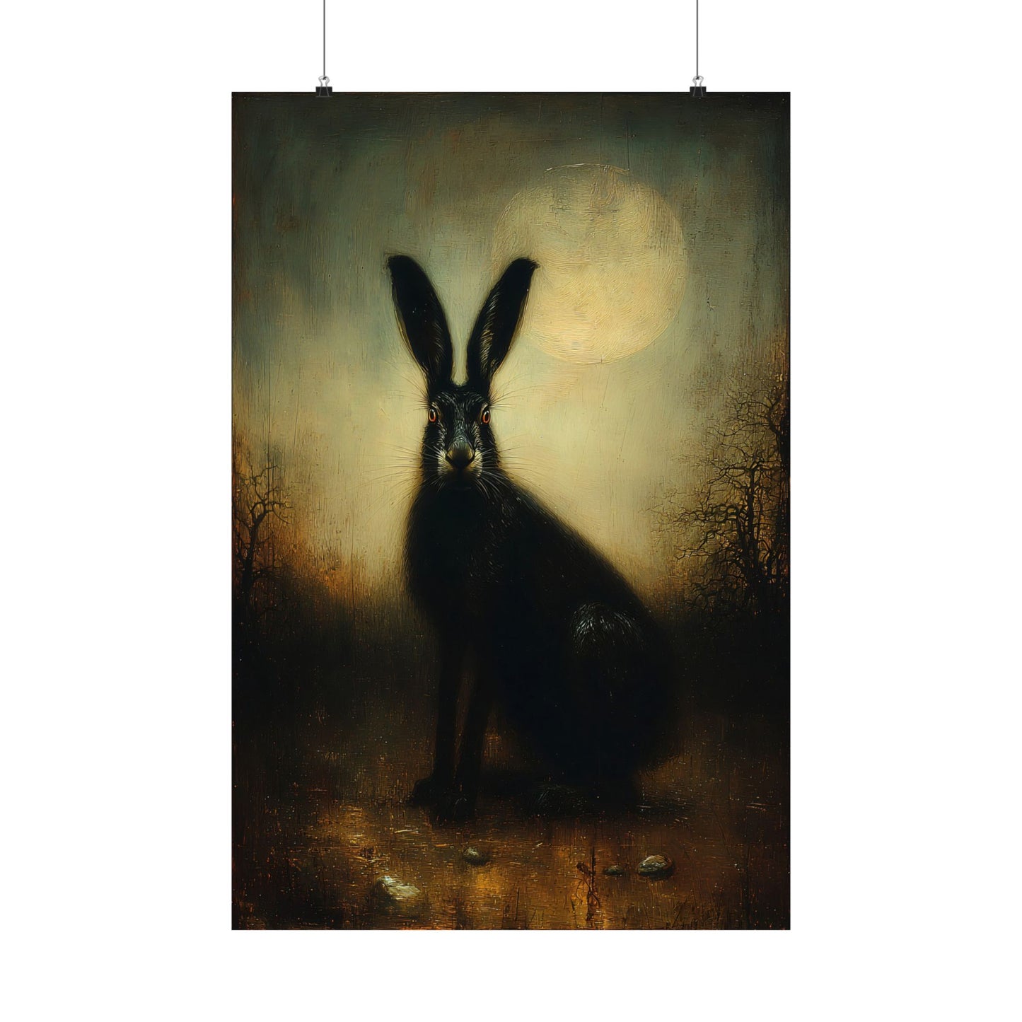 Hare Witch Familiar Art Print