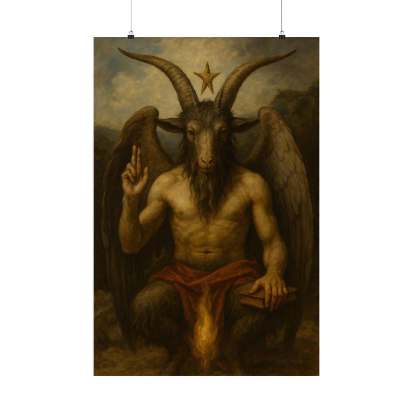 Baphomet Art Print Arcanum Nocturne Series