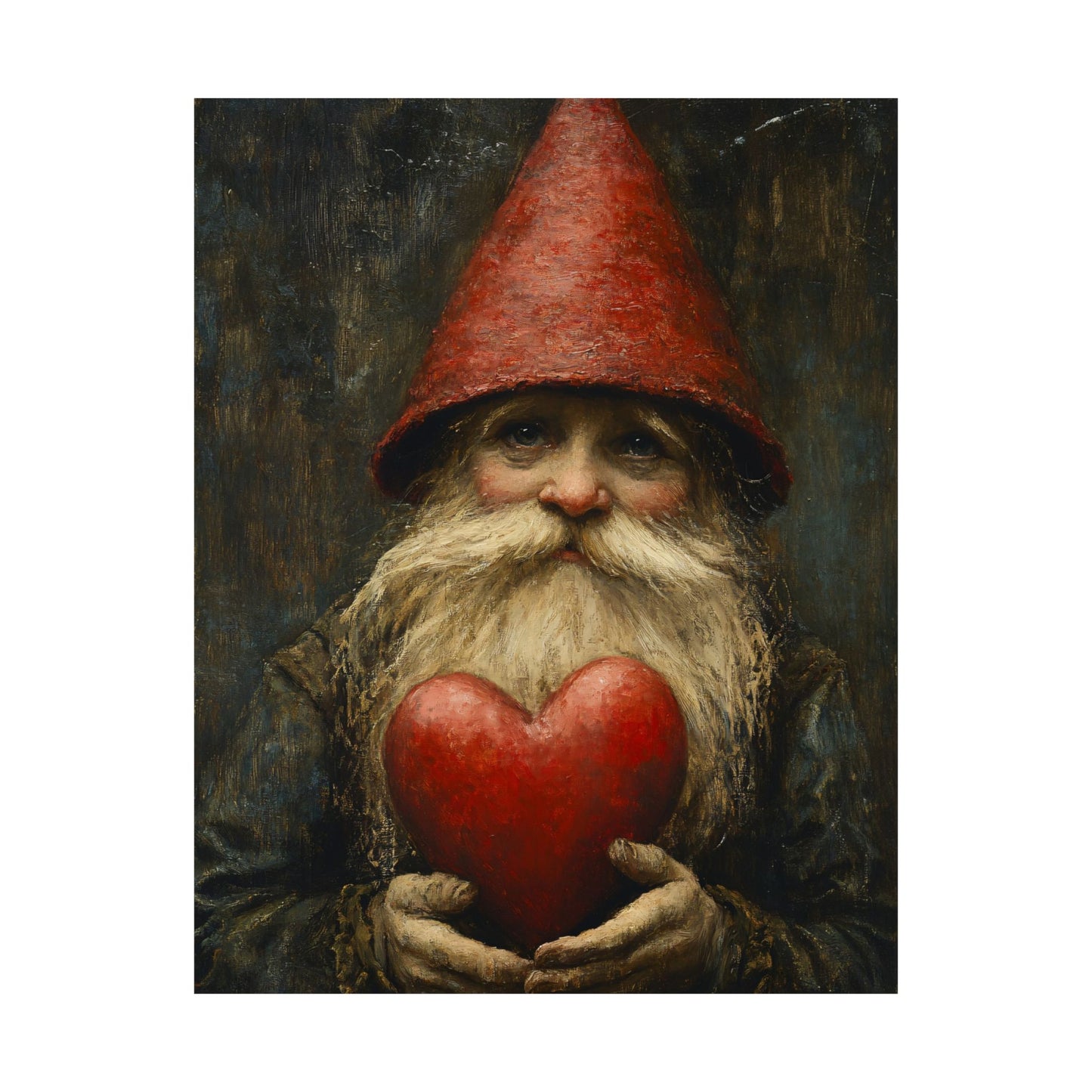 Valentine's Day Gnome Art Print