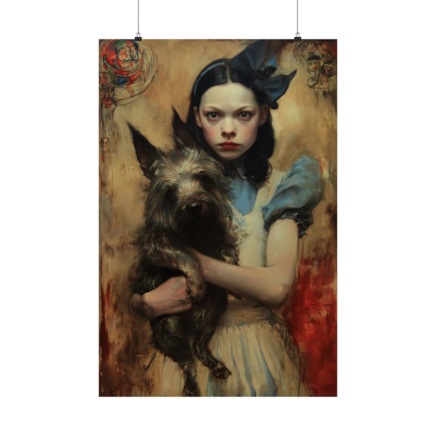 Dorothy and Toto Art Print, Sweetly Sinister Series