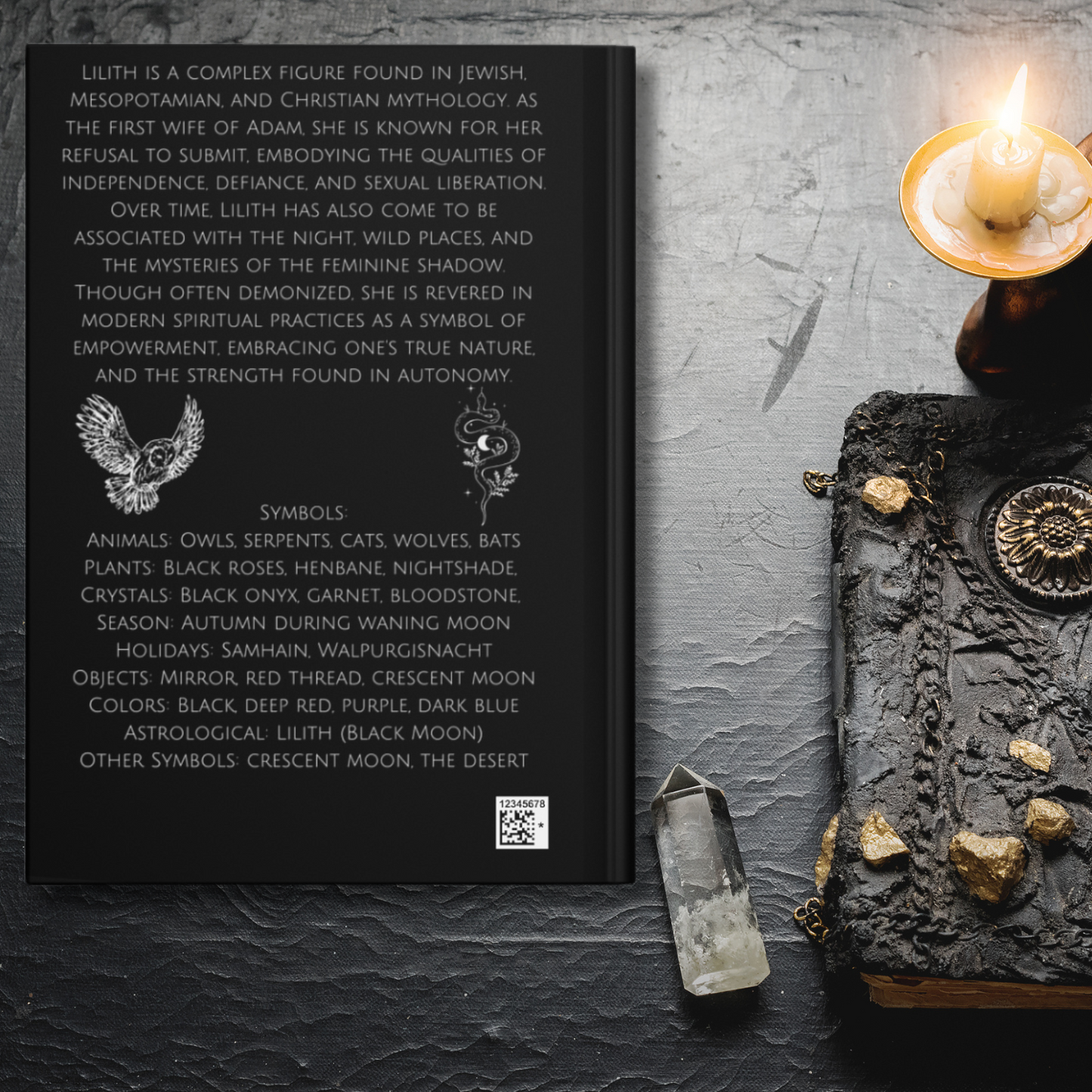 Lilith Goddess Hardcover Notebook