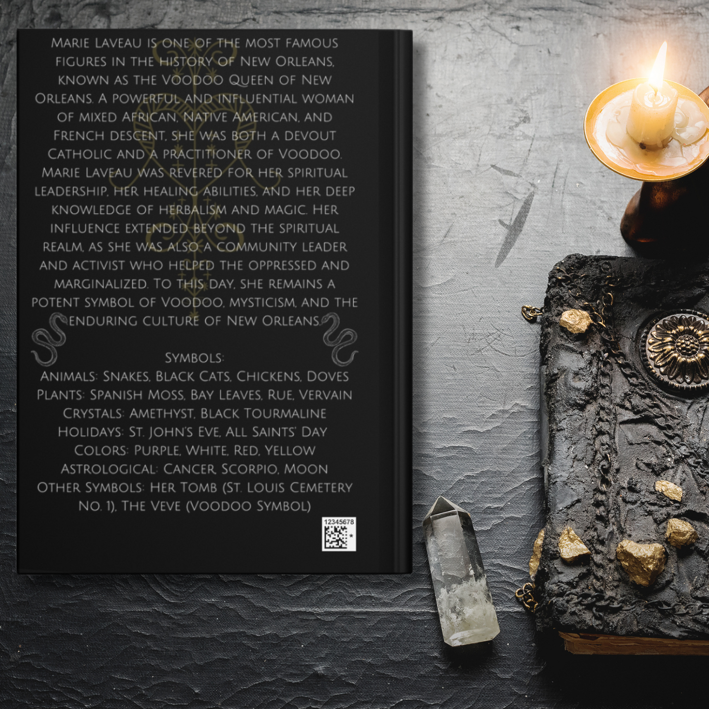 Marie Laveau Goddess Hardcover Notebook