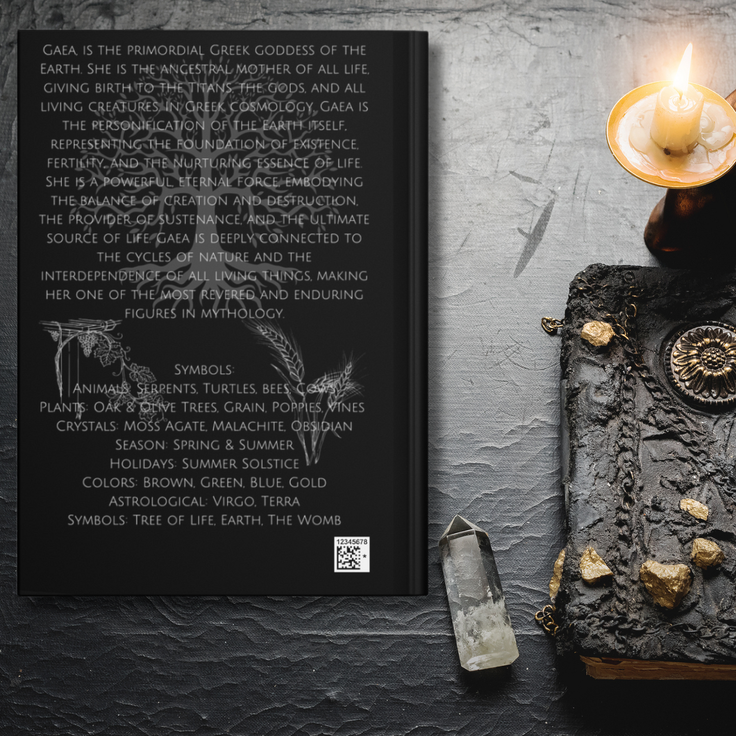 Gaea Greek Goddess Hardcover Journal