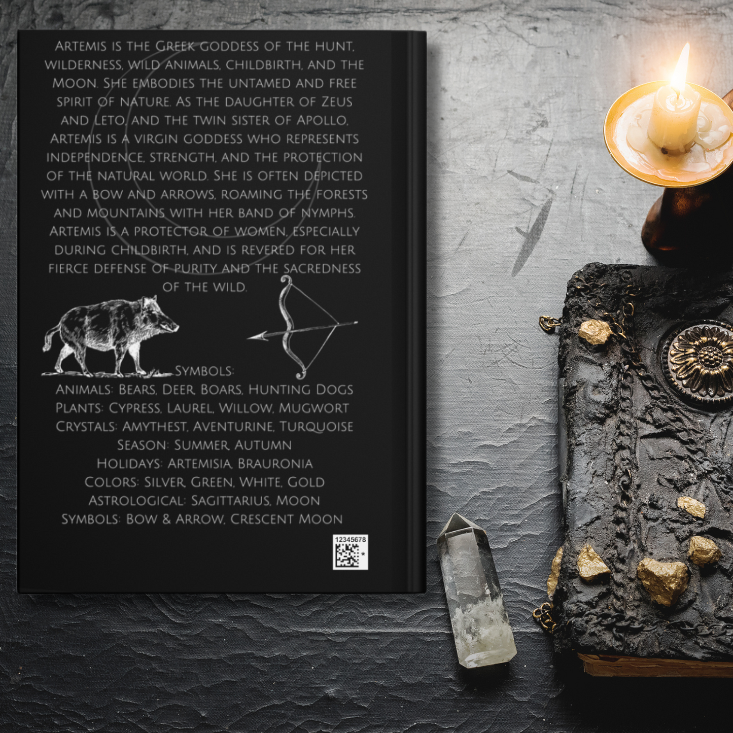 Artemis Greek Goddess Hardcover Journal