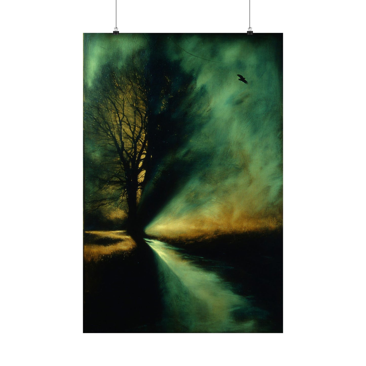 Tree at Twilight Art Print