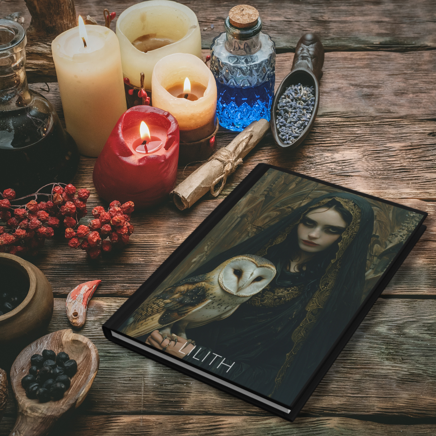 Lilith Goddess Hardcover Notebook
