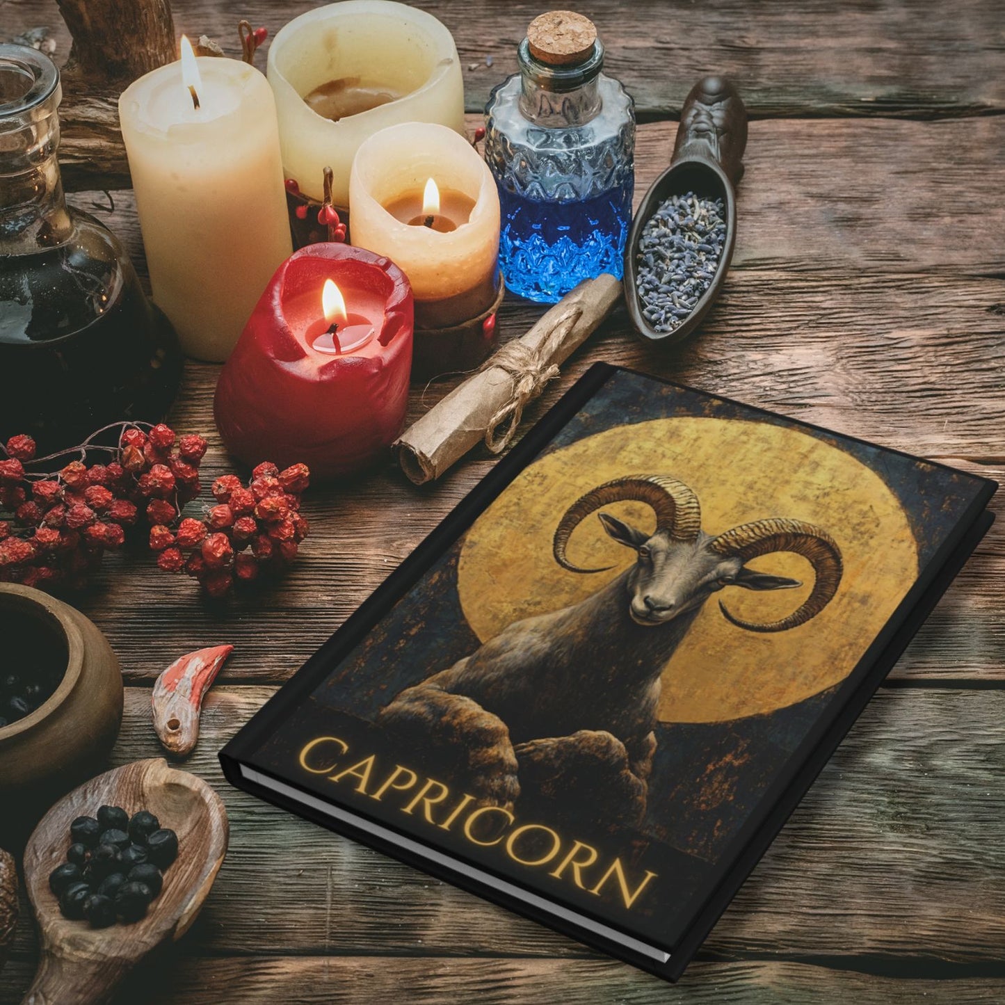 Capricorn Zodiac Hardcover Journal