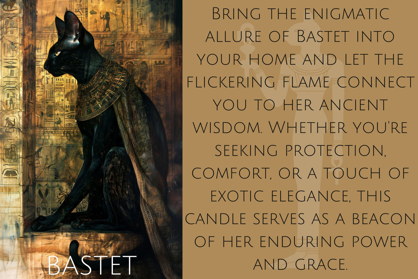 Bastet Egyptian Goddess Soy Candle