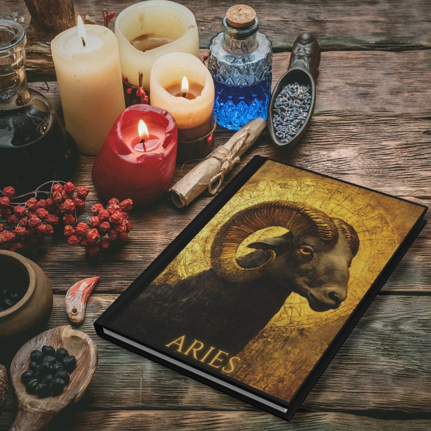 Aries Zodiac Hardcover Journal