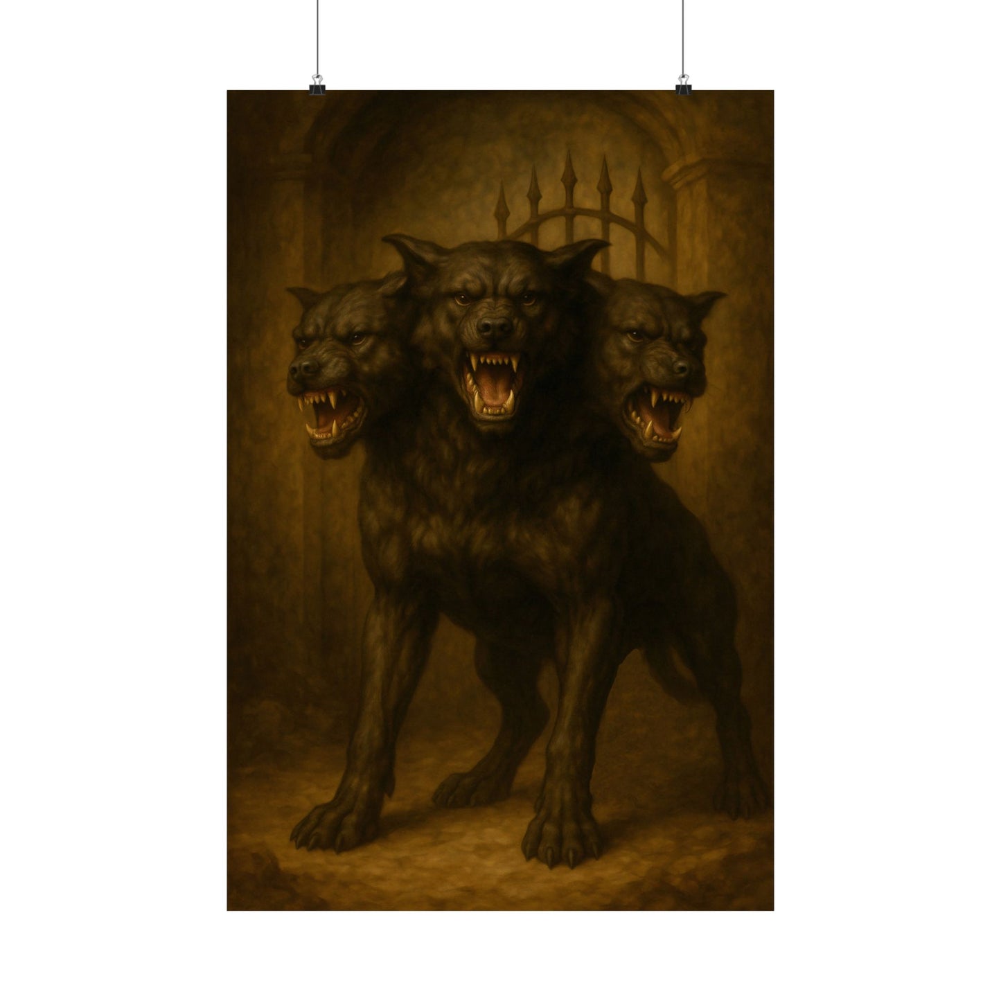 Cerberus Art Print - Arcanum Nocturne Series