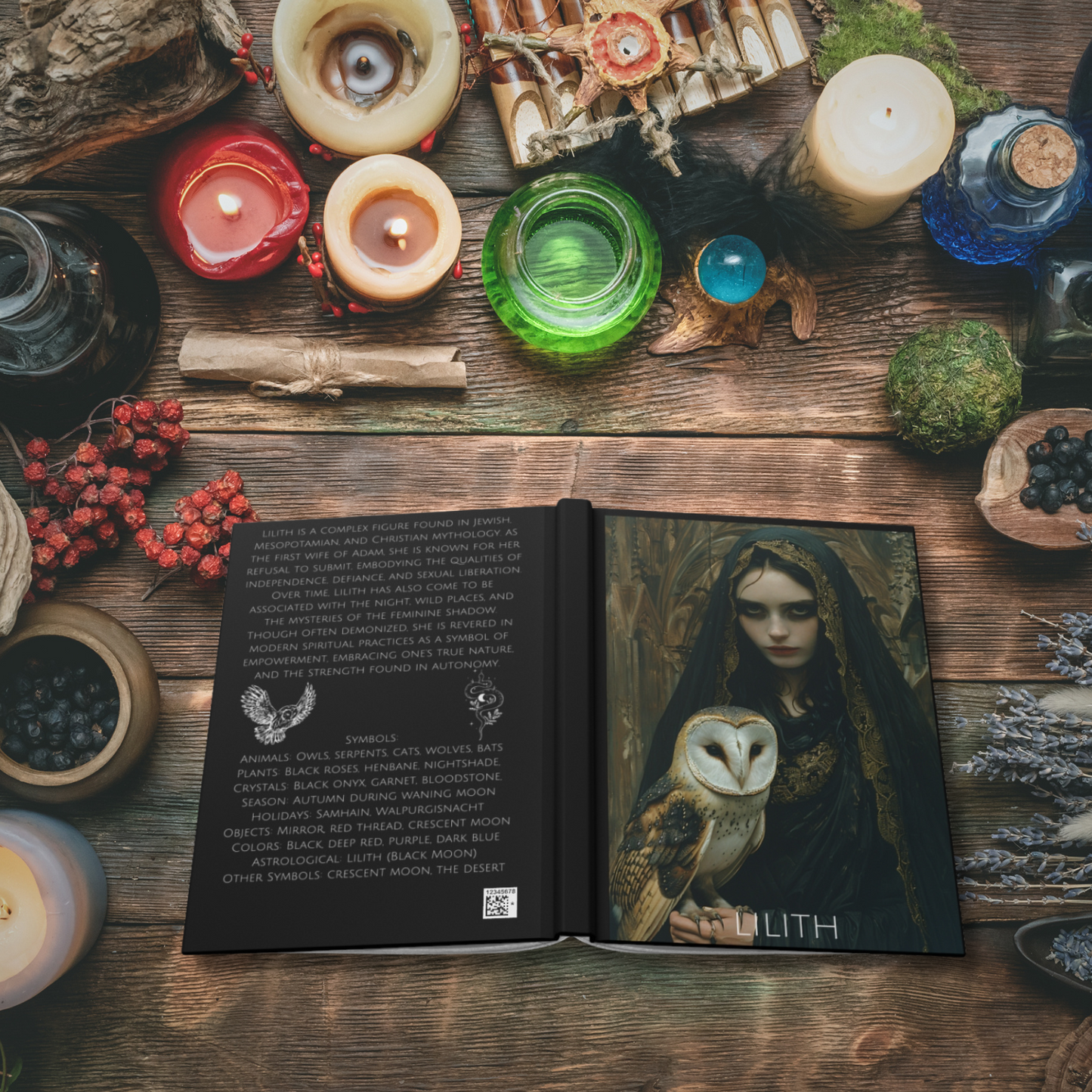 Lilith Goddess Hardcover Notebook