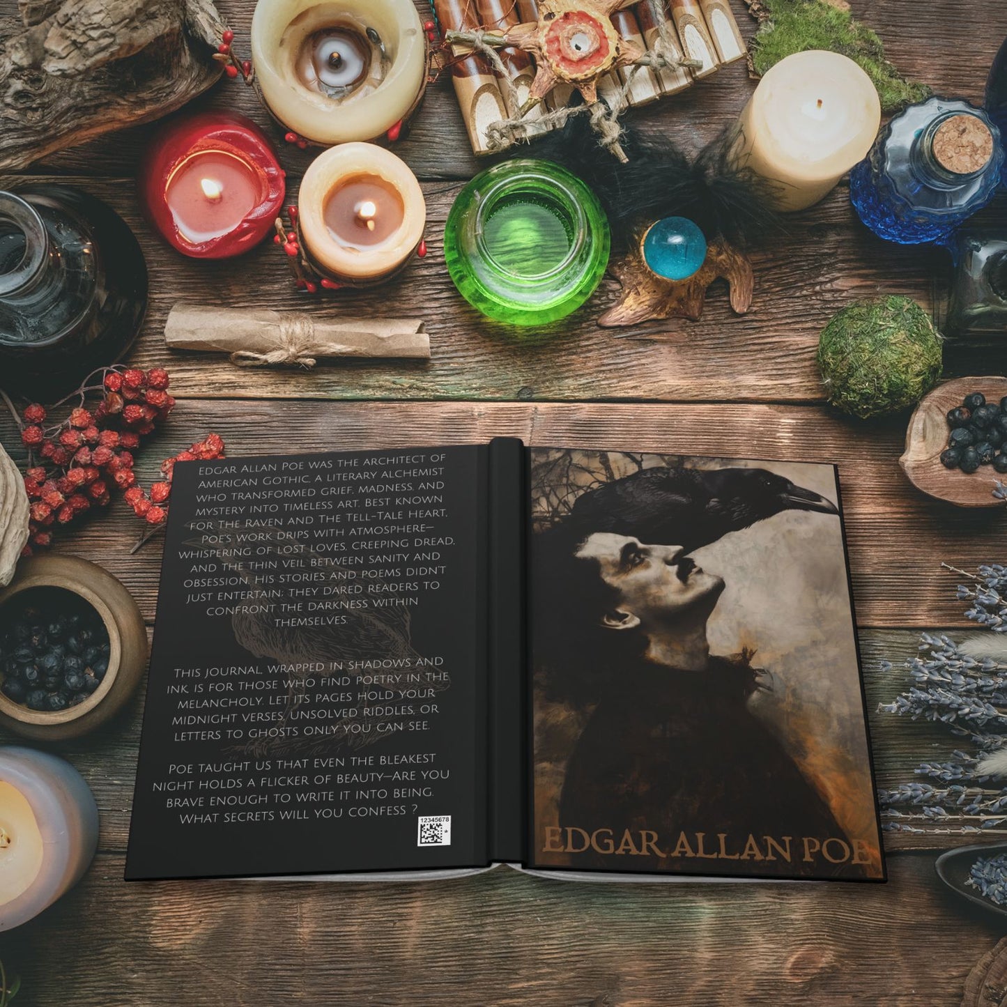Edgar Allan Poe Raven Hardcover Journal