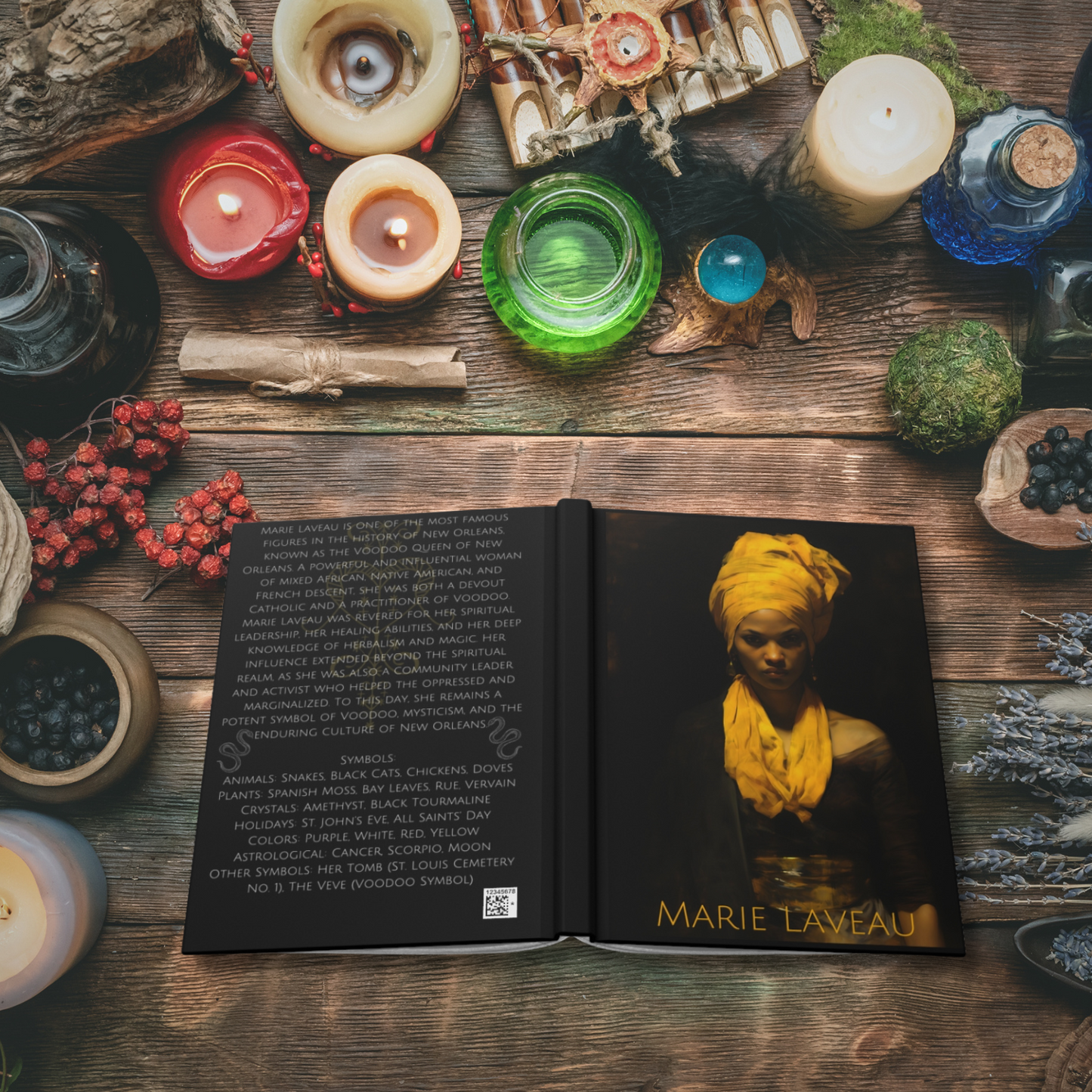 Marie Laveau Goddess Hardcover Notebook