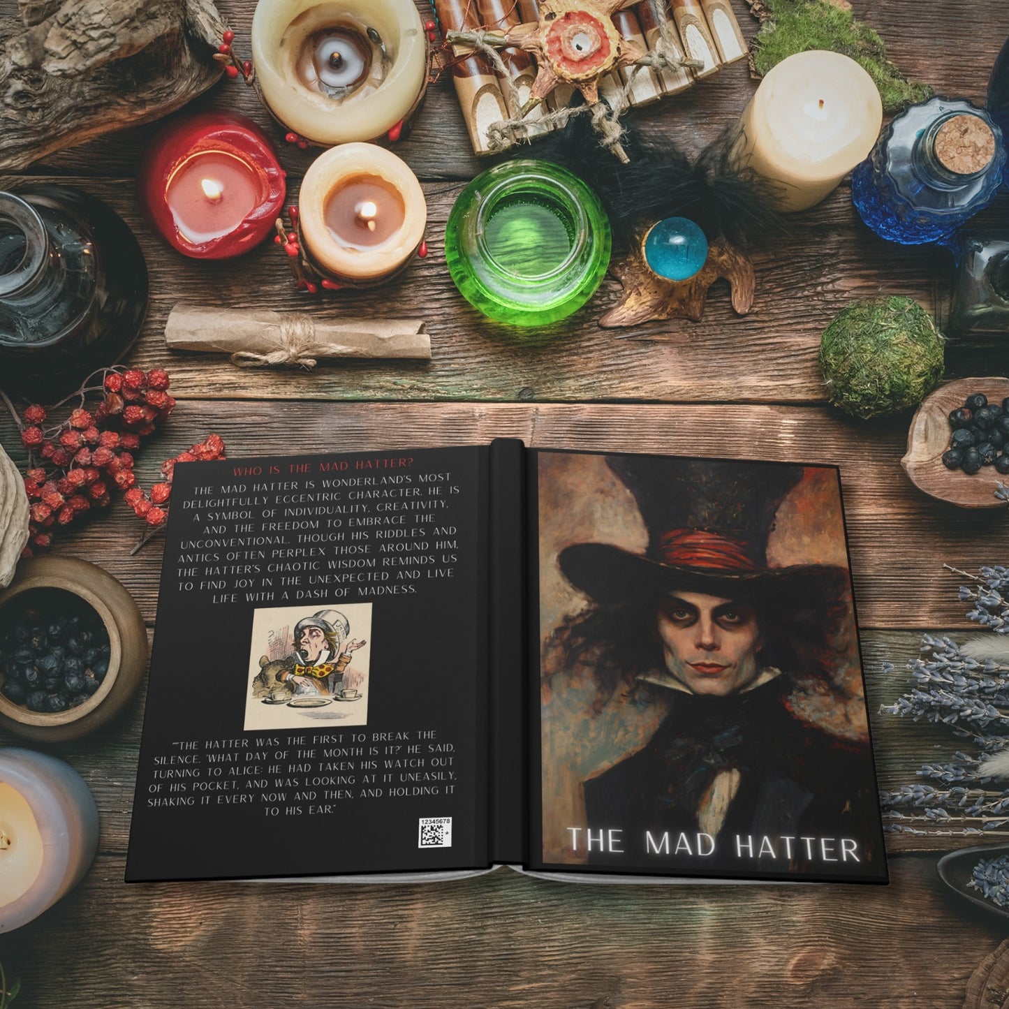 Mad Hatter Hardcover Journal