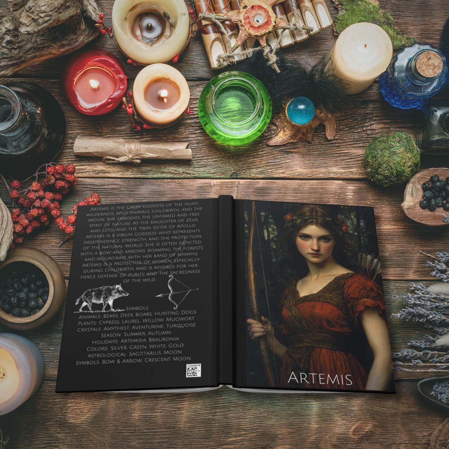 Artemis Greek Goddess Hardcover Journal