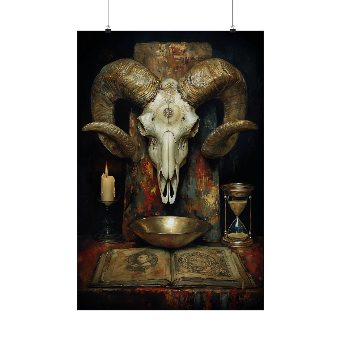 Dark Academia Altar Art Print