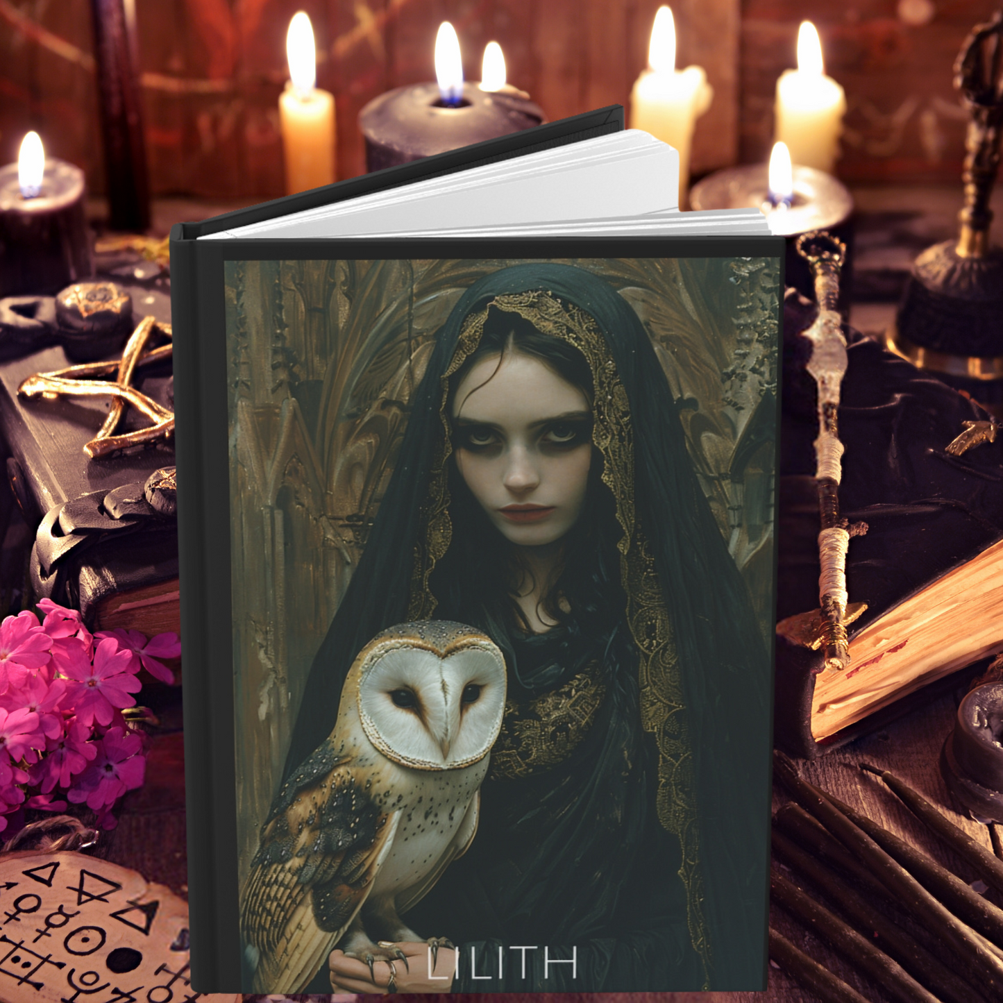 Lilith Goddess Hardcover Notebook
