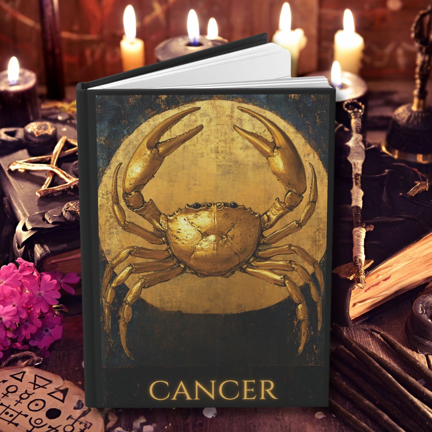 Cancer Zodiac Hardcover Journal