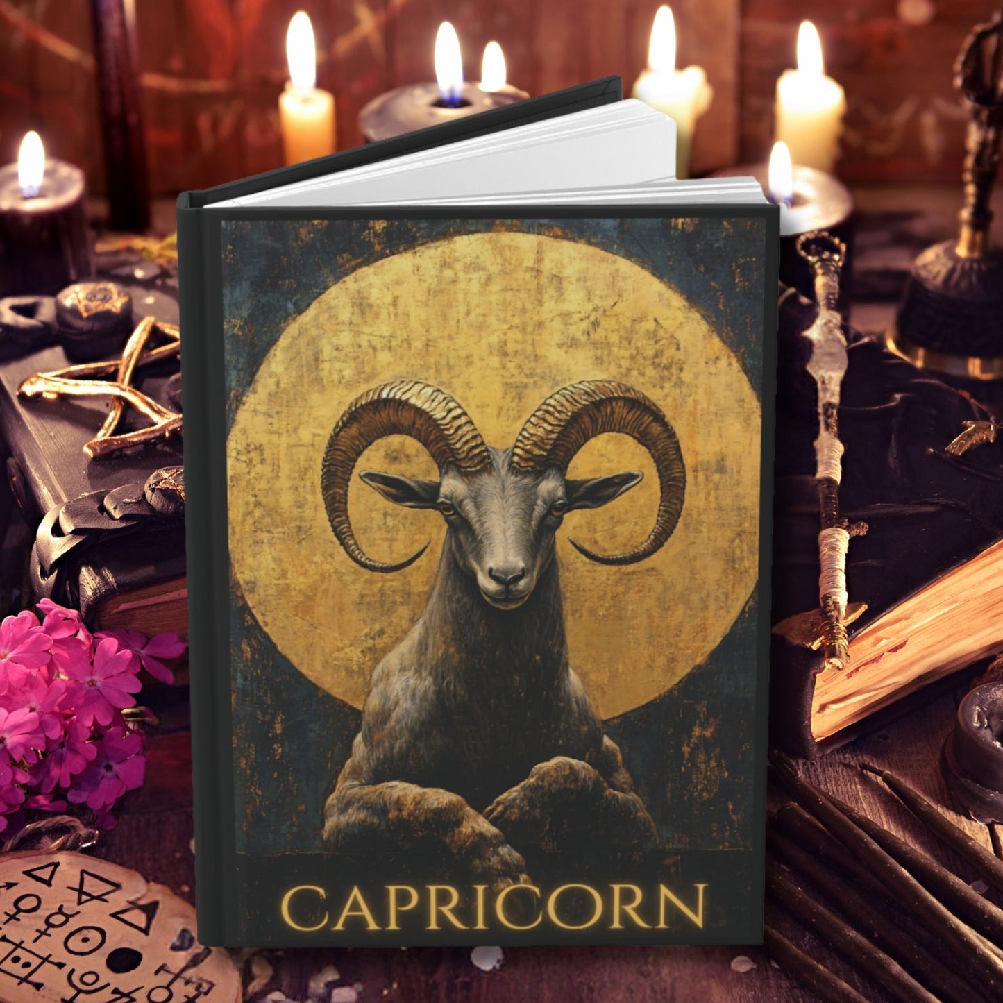 Capricorn Zodiac Hardcover Journal