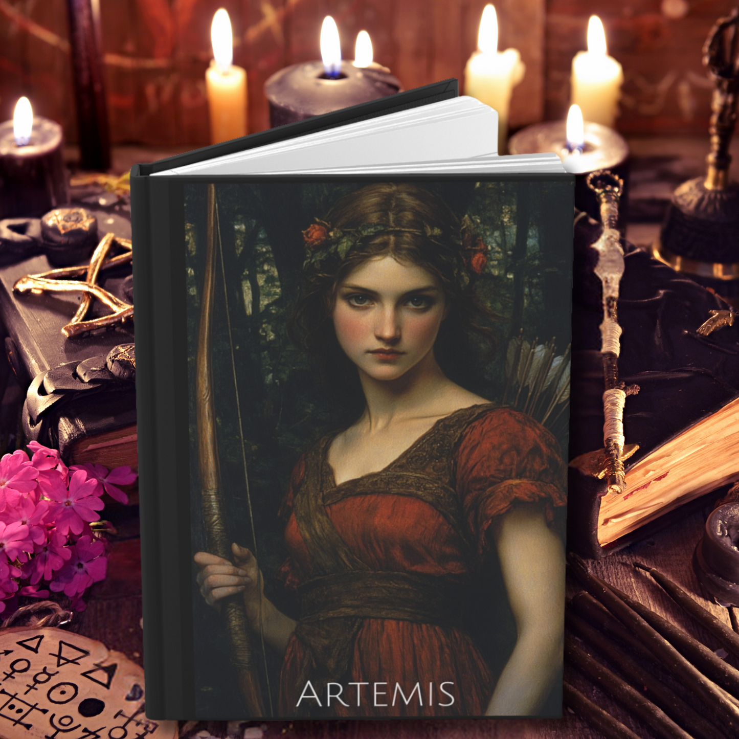 Artemis Greek Goddess Hardcover Journal