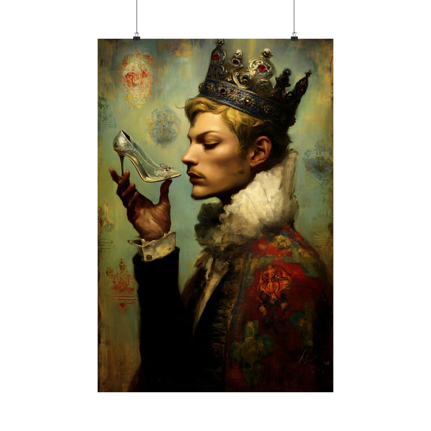 Prince Charming Cinderella Art Print, Sweetly Sinister Series