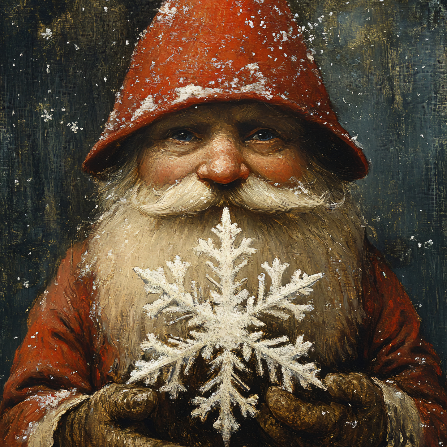 Gnome with Snowflake Christmas Ornament