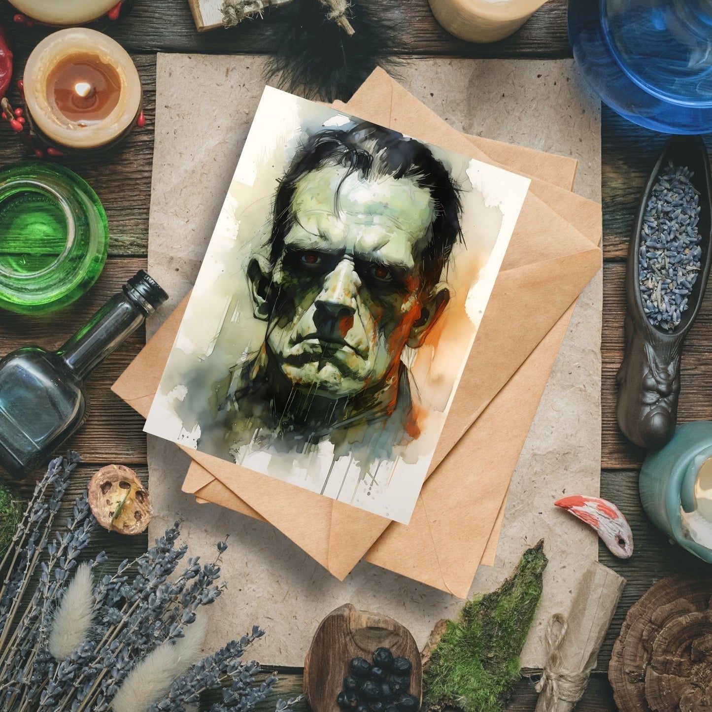 Classic Monster Halloween Greeting Cards