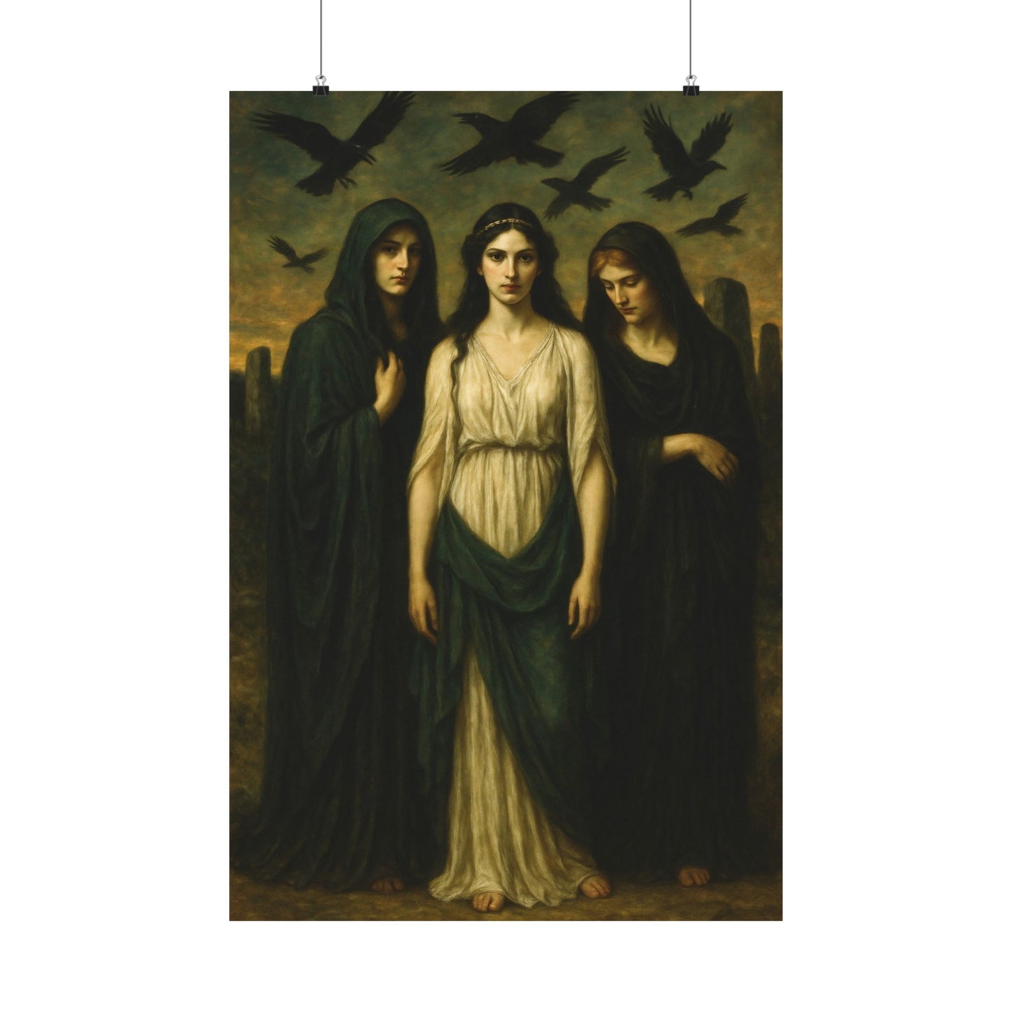 The Morrigan Art Print - Arcanum Nocturne Series