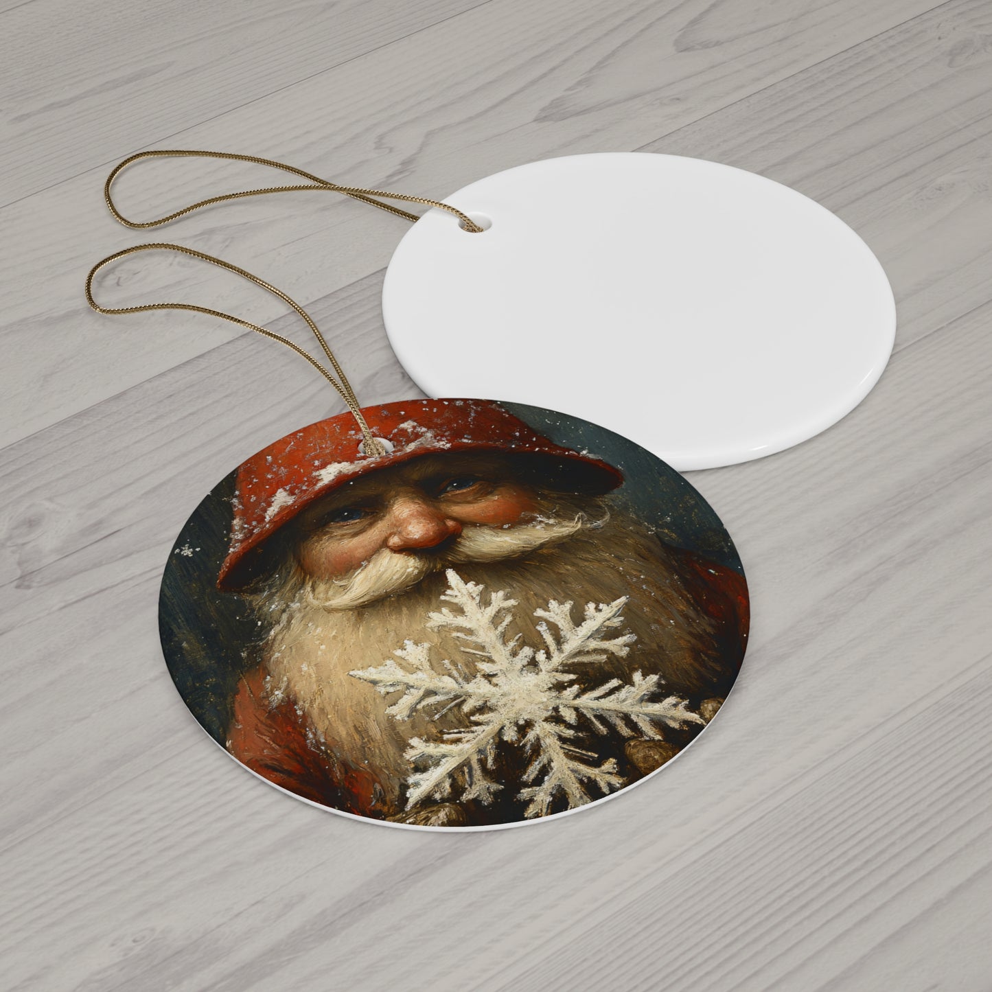 Gnome with Snowflake Christmas Ornament