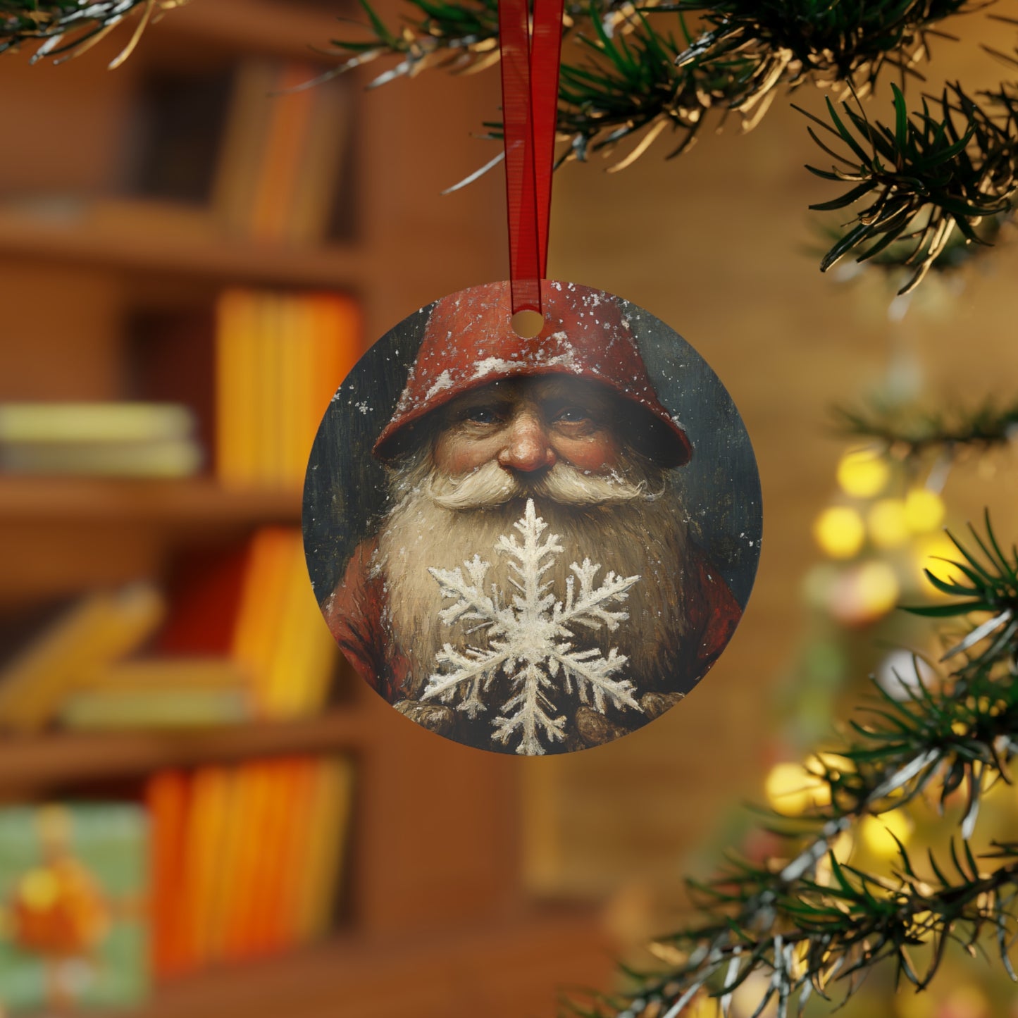 Gnome with Snowflake Christmas Ornament