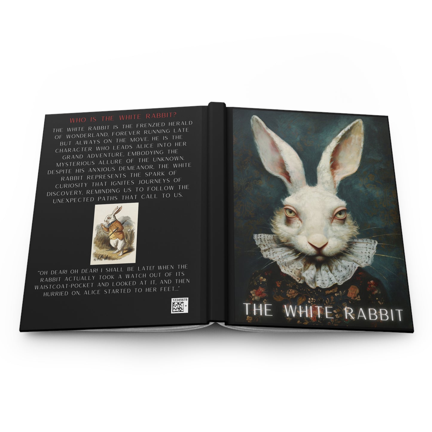 White Rabbit Hardcover Journal