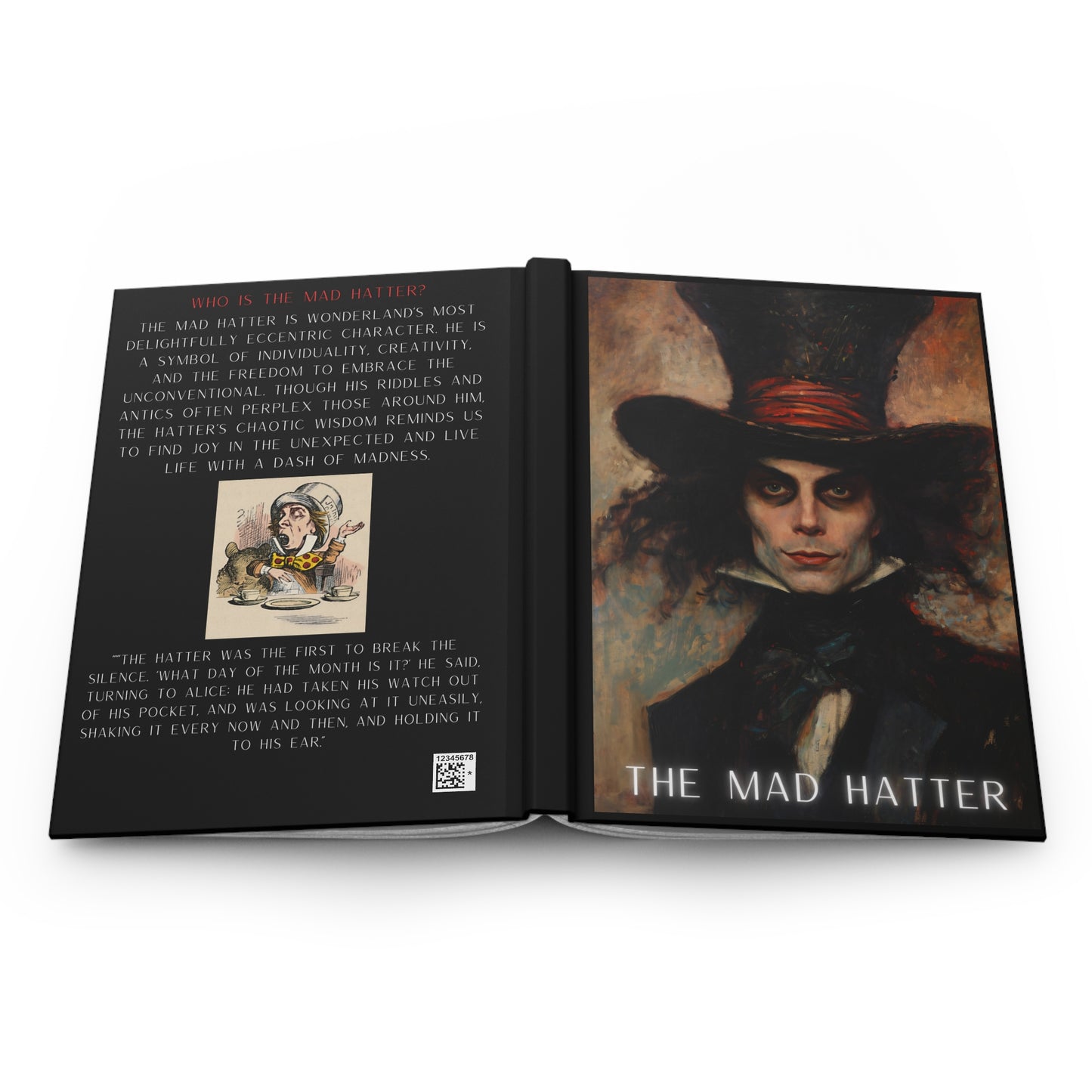 Mad Hatter Hardcover Journal