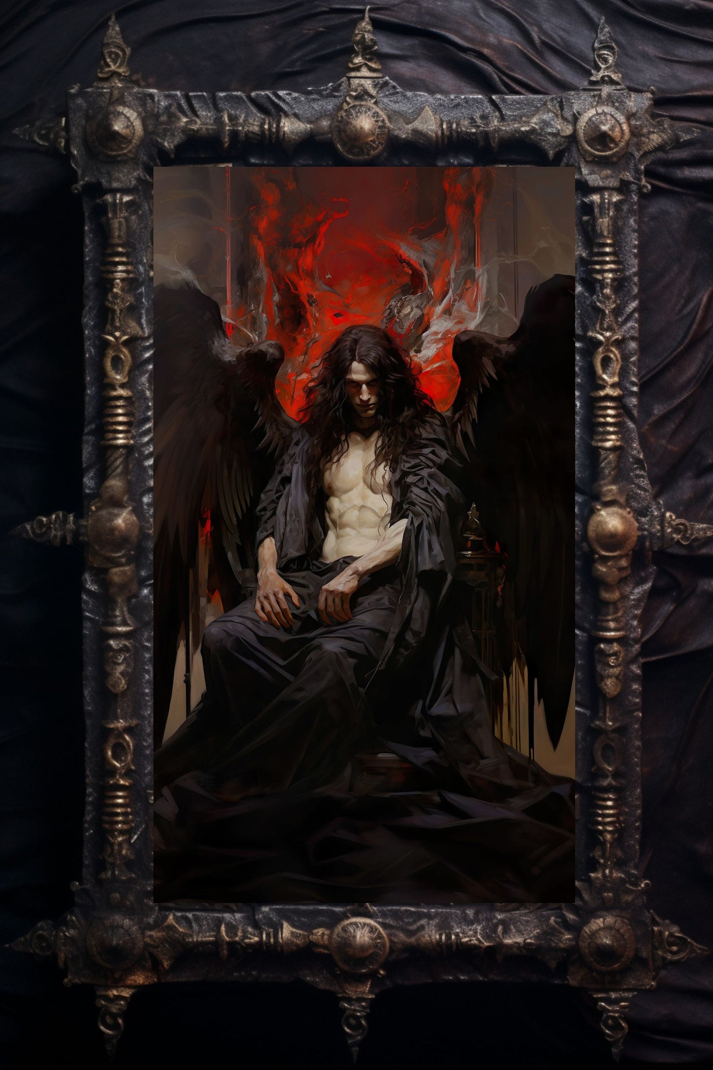 Lucifer Enthroned Art Print