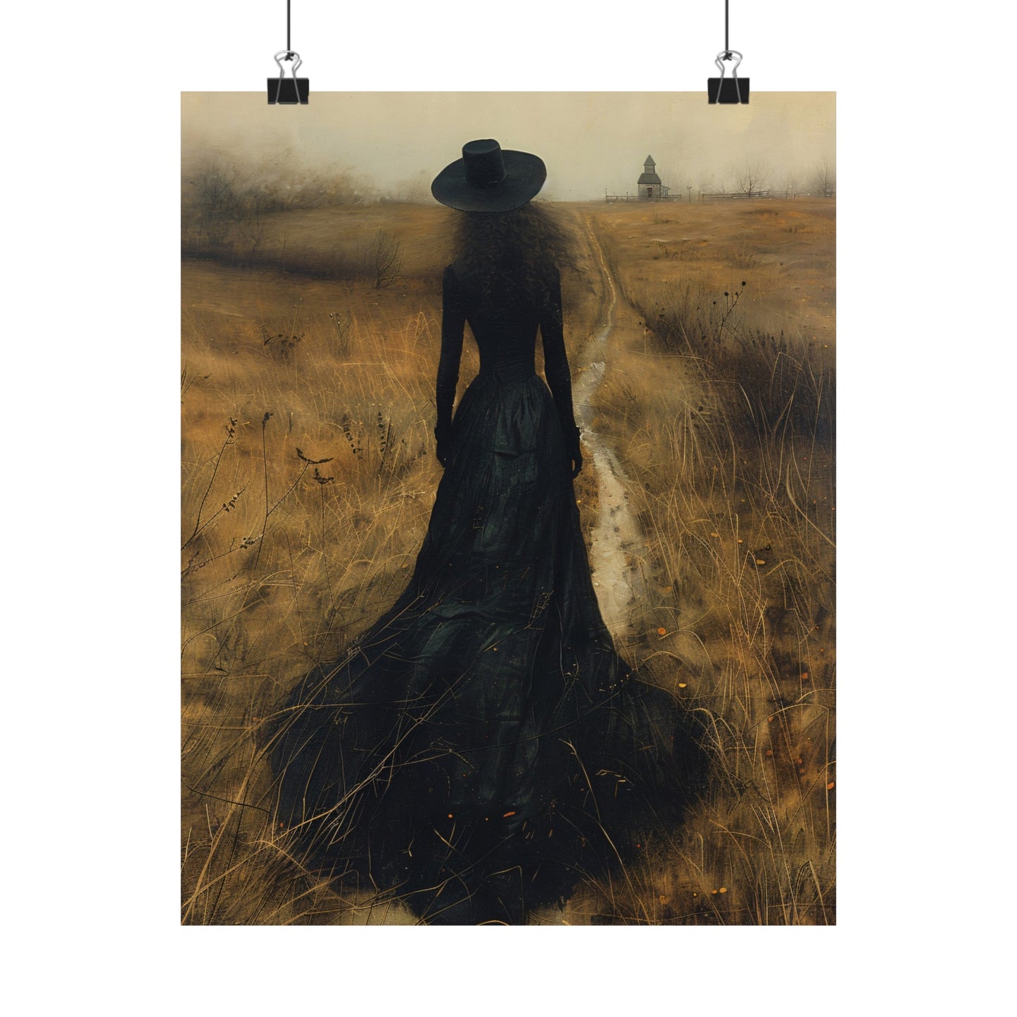 Witch's Walk Halloween Art Print
