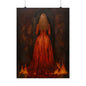 Girl on Fire Art Print