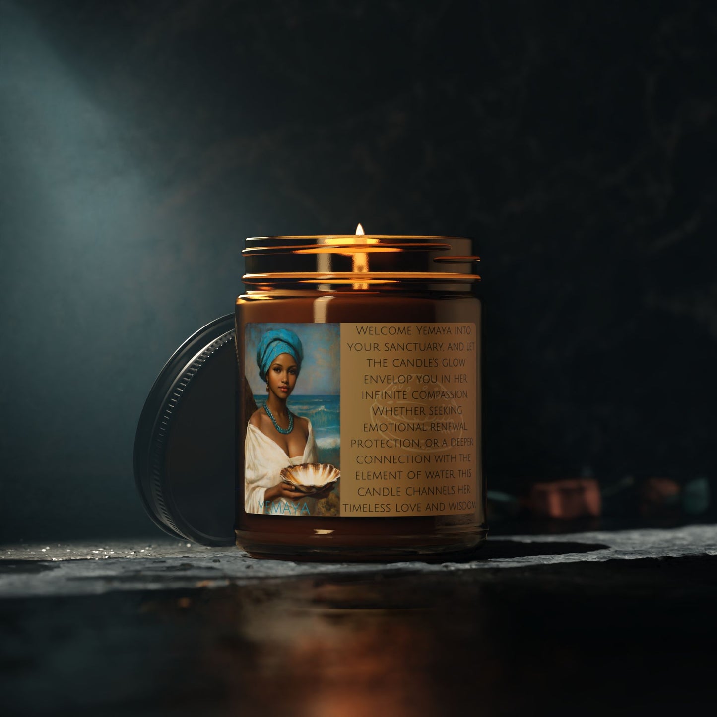 Yemaya Goddess Candle