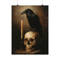 Memento Mori Raven Skull Art Print