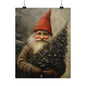 Christmas Tree Gnome Art Print