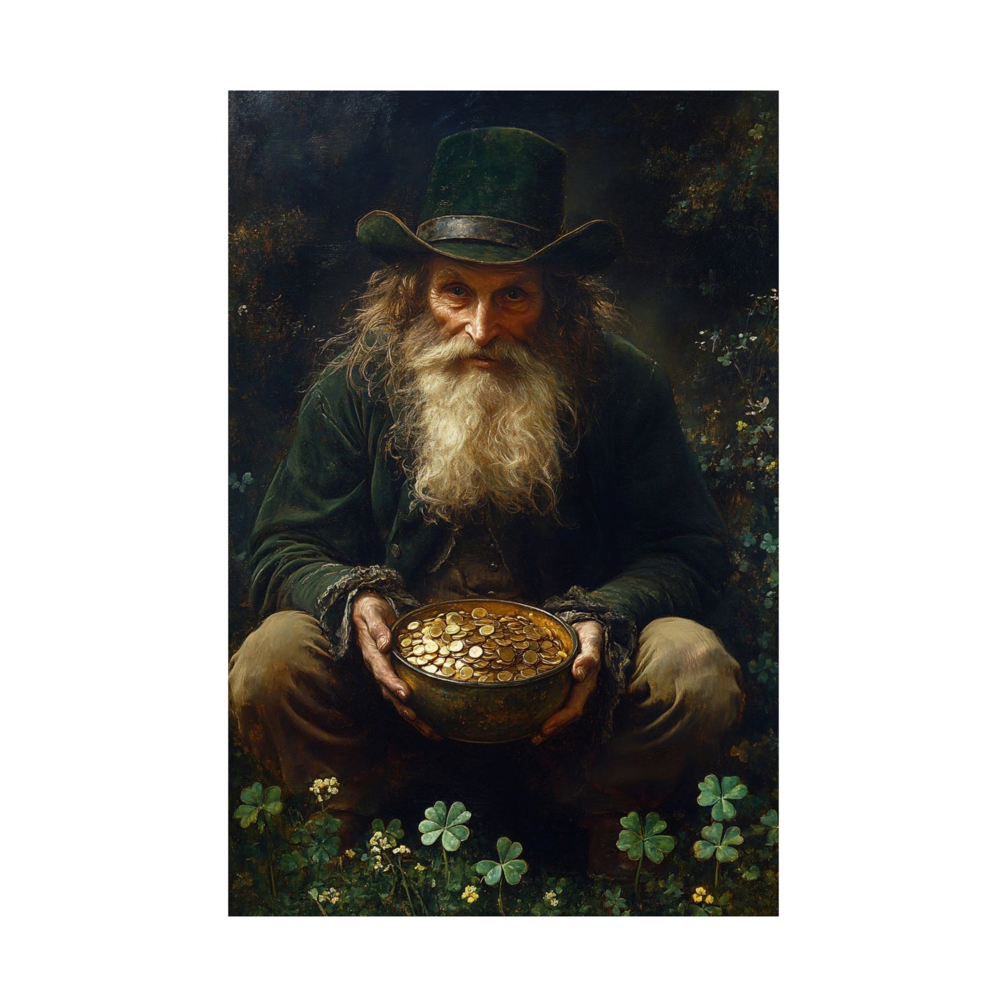 Leprechaun Pot of Gold Art Print