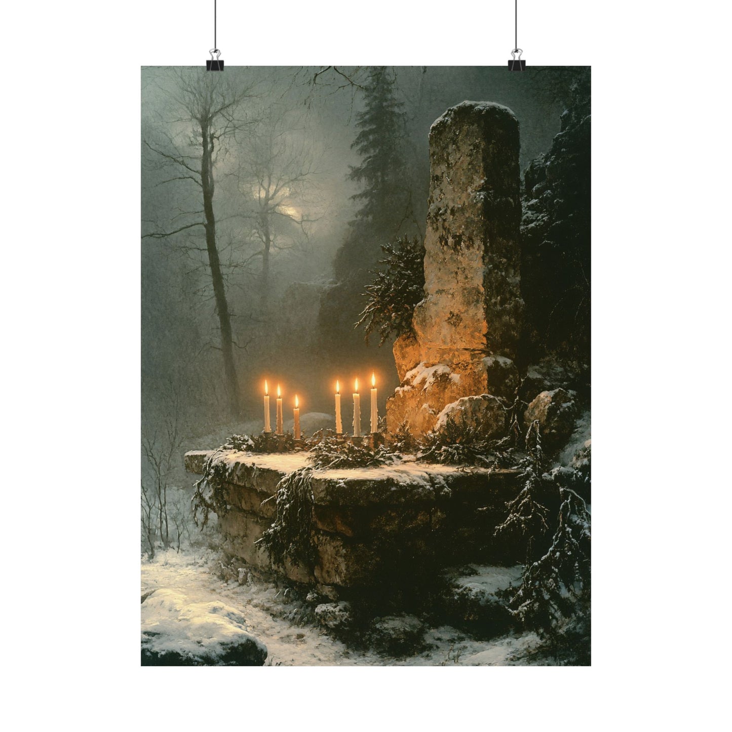 Winter Solstice Altar Art Print