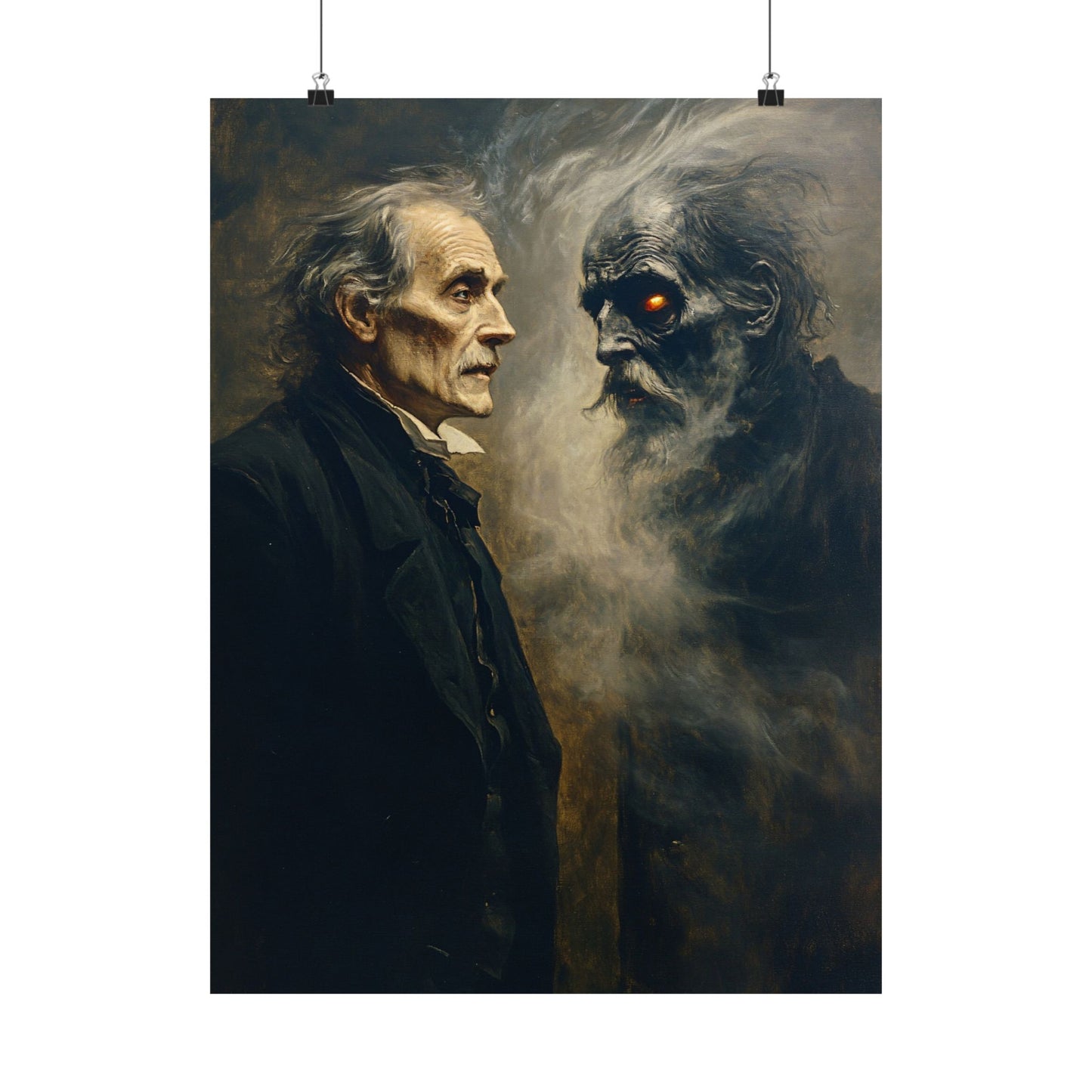 Ebenezer Scrooge & Marley's Ghost Art Print