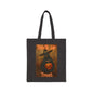 Whiskered Witch Trick or Treat Halloween Canvas Tote Bag