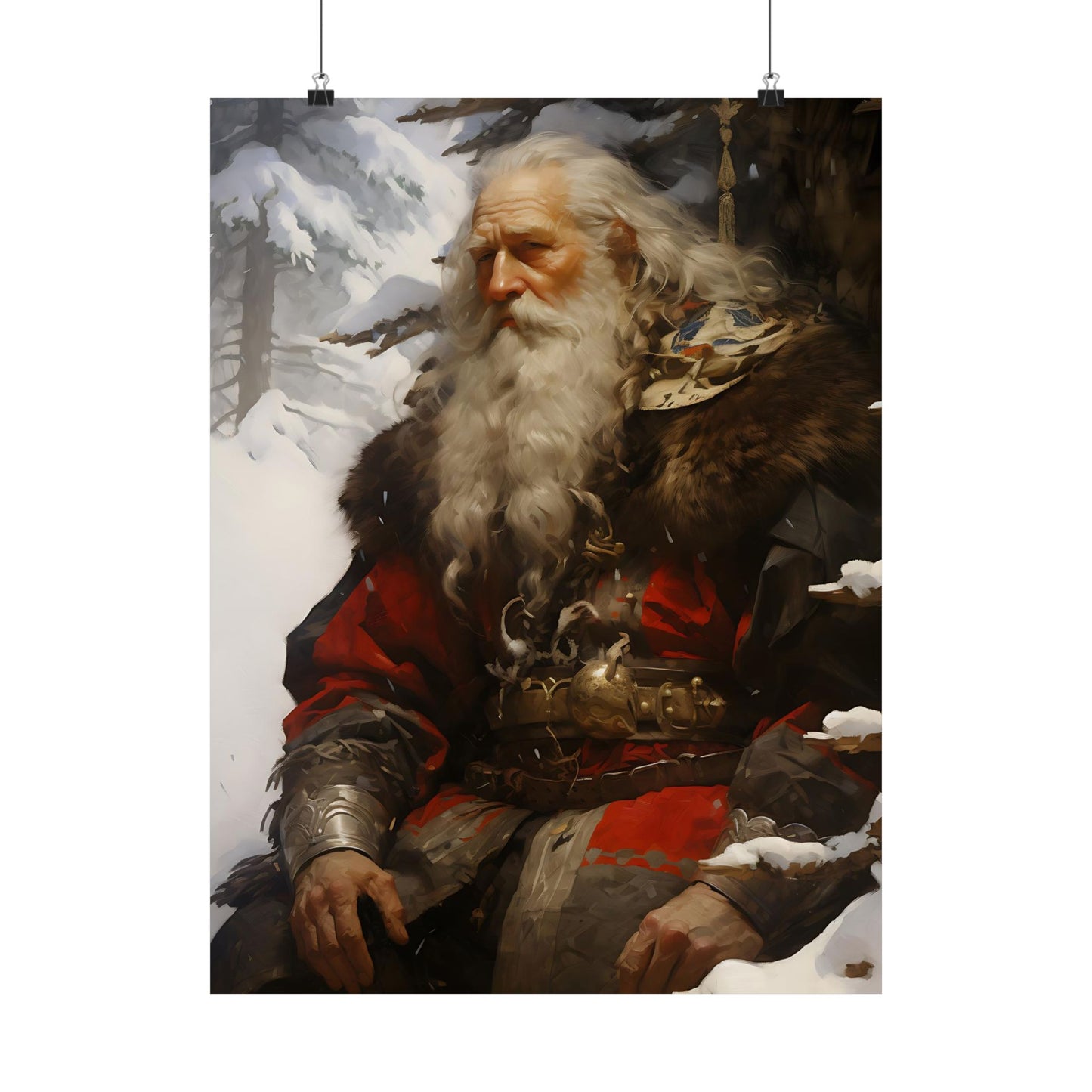 Father Yule Jólfaðr Art Print